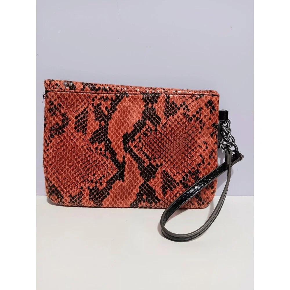 Simply Vera Faux Snakeskin Envelope Clutch Wristlet Purse 8